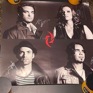 Halestorm autographed poster